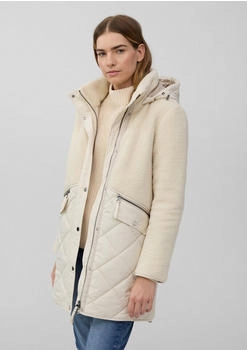 s.Oliver Kurzer Teddymantel im Fabricmix Beige 2166586.8001.