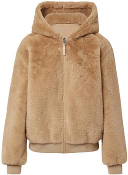 s.Oliver Wendbare Kunstfelljacke mit Kapuze braun 2171693.8401.