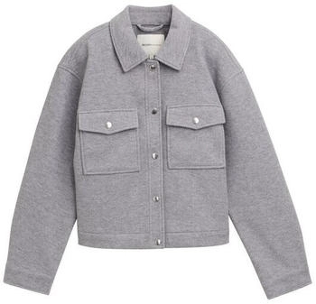 Tom Tailor Denim Overshirt Woll-Optik cement grey meliert