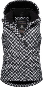 Ragwear Steppweste Hesty Print schwarz
