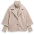 Tom Tailor Bouclé-Cape-Jacke im 2-in-1-Look boucle beige melange