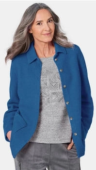GOLDNER Hemdjacke Wollanteil atlantikblau
