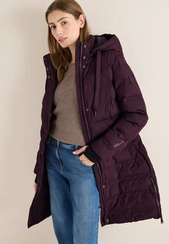 Cecil Langmantel Schwei&szlig;n&auml;hten (B101338) dark plum