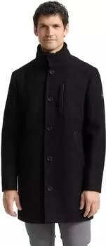 Tom Tailor 2-in-1 Wollmantel abnehmbarer Innenjacke (1046983) schwarz