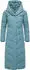 Ragwear Natalka Extralong Steppmantel rauchblau