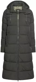 Camel Active Langer Puffermantel mit gef&uuml;tterter Kapuze (3109206F45) gr&uuml;n
