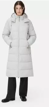 Camel Active Langer Puffermantel mit gef&uuml;tterter Kapuze (310860-4R26) silbergrau