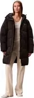 Calvin Klein Jeans Steppmantel BELTED MIDWEIGHT LONG PUFFER Mit Rundhalsausschnitt,