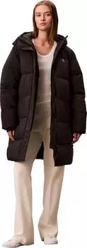 Calvin Klein Logo Belt Long Puffer (LV047D508G) black