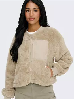 Only Onlnewanna Contact Sherpa Jkt Otw Noos (15300635) beige/dunkelbeige