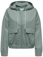 Parka ONLY "ONLKENZIE-SOFT LIFE L/S JACKET CC PNT", Damen, Gr. M, jadeite, Web,