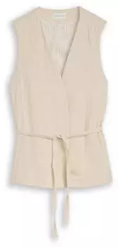 Tom Tailor Lange Steppweste mit Kapuze (1041490) sand