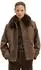 Marc O'Polo Twill-Outdoorjacke relaxed mit abnehmbarem Fake-Fur-Kragen (5000011849) dark walnut