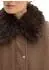 Marc O'Polo Twill-Outdoorjacke relaxed mit abnehmbarem Fake-Fur-Kragen (5000011849) dark walnut