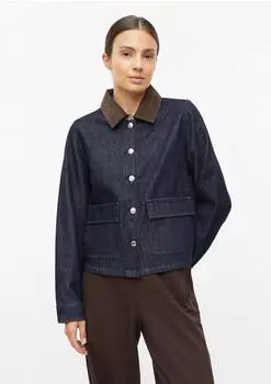 s.Oliver Denimjacke mit Cordkragen (2182580) blau