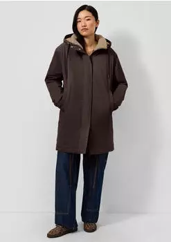 s.Oliver Gefütterter Parka mit Teddyplüsch braun 2179037.8945.