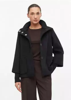 s.Oliver Jacke im Relaxed Fit mit Strickkragen schwarz 2185305.9999.