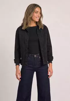Street One Jeansjacke mit Leo-Muster und Kragen (A21322218303)
