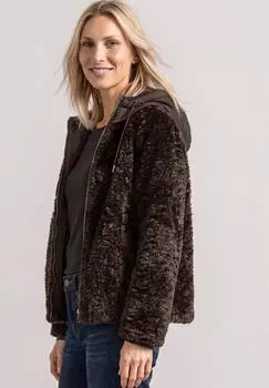 Street One Teddy-Jacke mit Softshell-Kapuze (A20226117111)