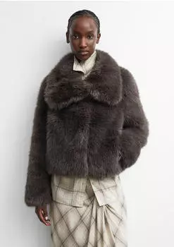 Comma Statement Fake-Fur-Jacke (2182821) braun