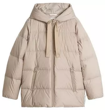 Marc O'Polo Puffer-Daunenjacke mit Kapuze regular mit wasserabweisender Oberfläche (5000012910) earthy taupe