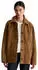 Marc O'Polo Lederjacke im Barn-Stil regular aus hochwertigem Rinderspaltleder (5000013816) true brown