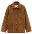 Marc O'Polo Lederjacke im Barn-Stil regular aus hochwertigem Rinderspaltleder (5000013816) true brown