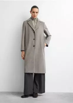 Comma Wollmix-Mantel mit herausnehmbarem Einsatz (2181640) taupe