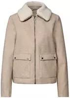 Street One CCA2127121663046, Street One Jacke mit abnehmbarem Kragen Beige