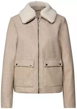 Street One Jacke abnehmbarem Kragen (A212712) beige
