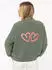 Zwillingsherz Good Vibes Bomberjacke salbei
