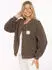 Zwillingsherz Good Vibes Bomberjacke braun