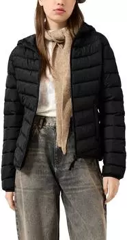 s.Oliver Leichte Steppjacke mit Kapuze schwarz 2179009.9999.