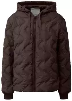 s.Oliver Wattierte Jacke mit gepr&auml;gtem Muster (2179031) braun