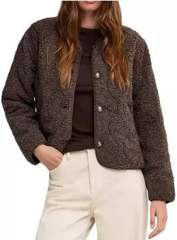 Only Ines Teddy Jacket (15373834) chocolate