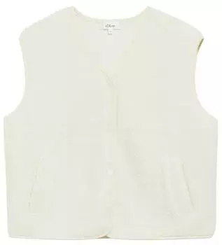 s.Oliver Teddy-Weste im Relaxed Fit (2185358) beige
