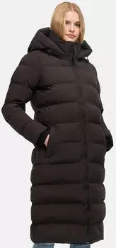 Marikoo Harukaa Langer Steppmantel mit Kapuze (77052062) choco