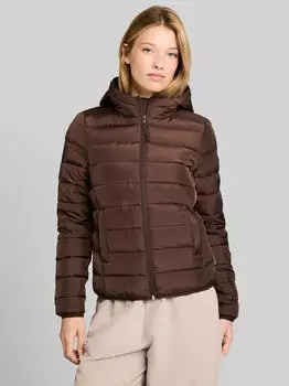 Tom Tailor Denim Loose Fit Teddy Jacke dunkelbraun