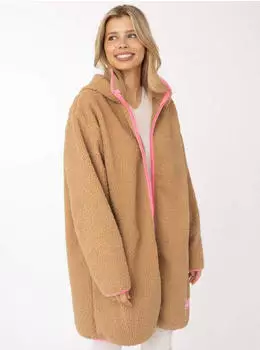 Zwillingsherz ZH Kurzmantel mit Kapuze (63782554) mittelbeige