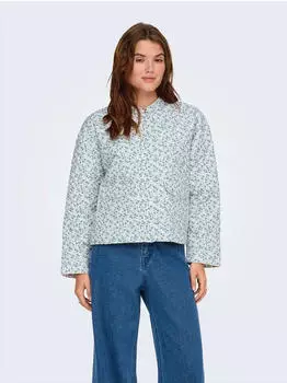 Only Hallie Regular Fit Hemdjacke mit Allover-Muster (15328523) blau