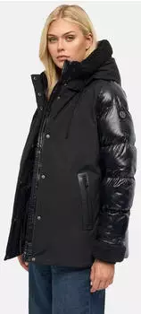 Navahoo Herzschmelz 14 Winterjacke mit Teddy-Kunstfell Details (40589839) schwarz