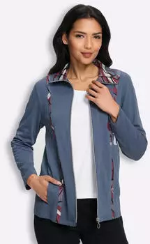Sieh an! Shirtjacke rauchblau