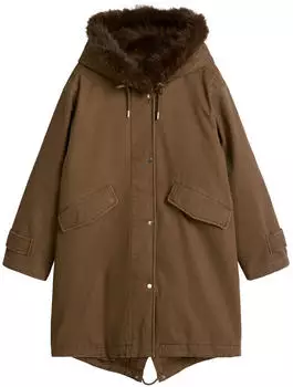 Marc O'Polo Twill-Outdoor-Parka Relaxed dark walnut