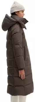 Marc O'Polo Puffer-Daunenmantel mit Kapuze Regular braun