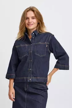 Pulz Jeans PZKATJA Jeansjacke Washed (56913557) un-washed denim