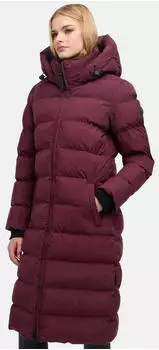 Marikoo Harukaa Langer Steppmantel mit Kapuze (4062648266435) wine