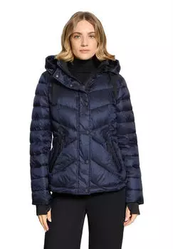 Gil Bret Steppjacke mit abnehmbarer Kapuze und verdecktem Rei&szlig;verschluss navy blue