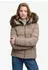 Superdry Hood Faux Fur Fuji Padded Jkt Steppjacke Slim Fit (W5012184A) fallen rock braun