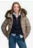 Superdry Hood Faux Fur Fuji Padded Jkt Steppjacke Slim Fit (W5012184A) fallen rock braun