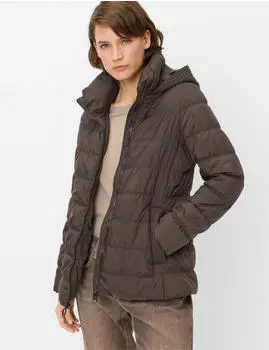 Fuchs & Schmitt Steppjacke mit abnehmbarer Kapuze Regular Fit (801652306) braun